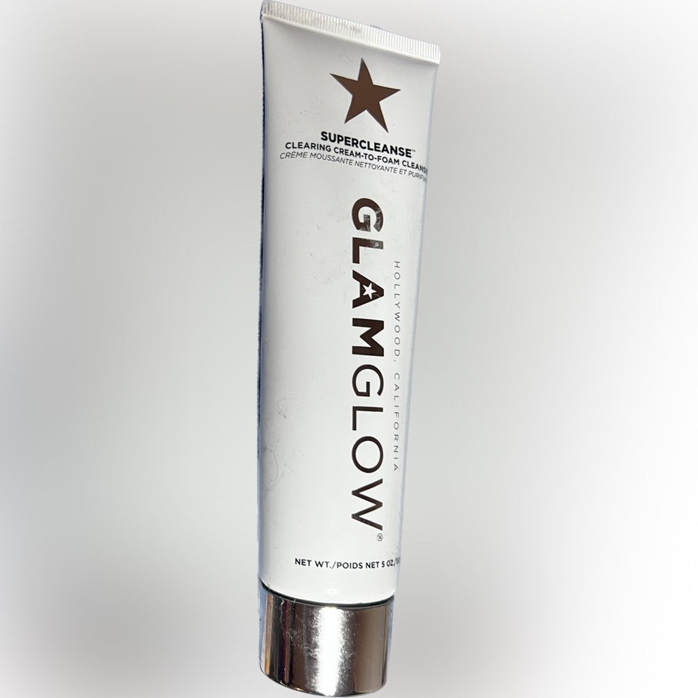 GlamGlow SuperCleanse Clearing Cream-to-Foam Cleanser 5oz - Missing Box.
